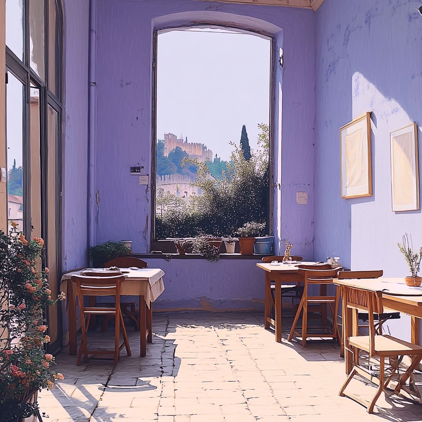Osteria con tavoli all'aperto a Brescia