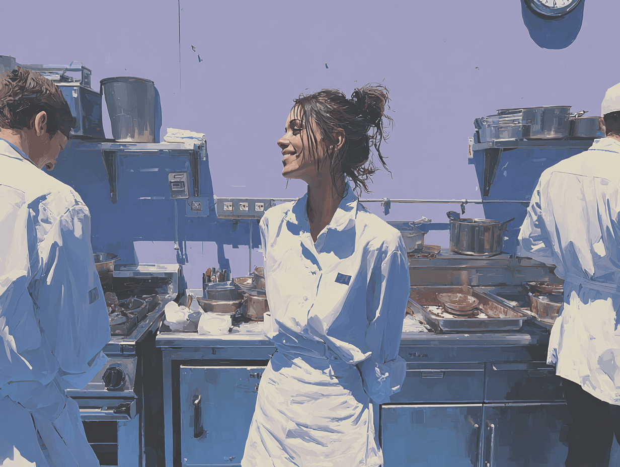 Persone al lavoro in cucina